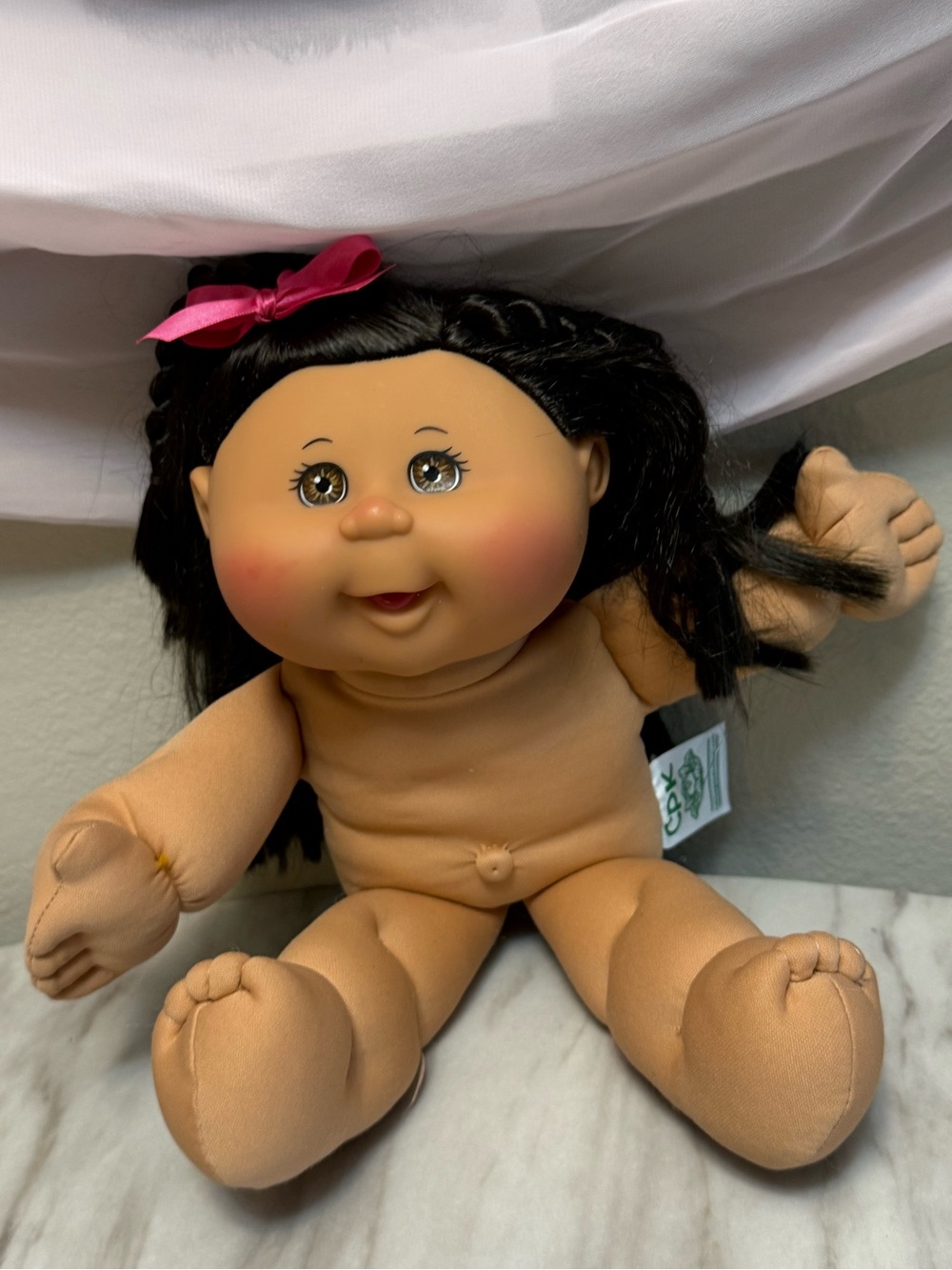 Cabbage Patch Kids brown synthetic hair girl Playtime collection Doll